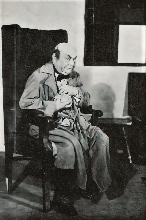 Arnošt Grung kao Gašpar Gegić u Freudenreichovoj <em>Crnoj kraljici</em>, Malo kazalište, 1925.