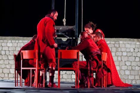 63. Dubrovačke ljetne igre: Festivalski dramski ansambl, Georg Büchner, Dantonova smrt, red. Oliver Frljić