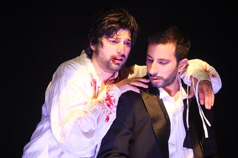 Satiričko kazalište Kerempuh, Zagreb: Janusz Głowacki, Fortinbras se napio, red. Vjeran Zuppa