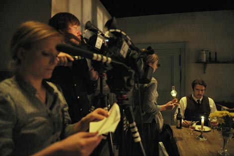 Schaubühne am Lehniner Platz, Berlin, Njemačka, August Strindberg, Gospođica Julija, red. Katie Mitchell, Leo Warner, foto: © Stephen Cummiskey