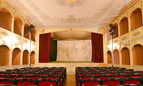 Unutrašnjost Hvarskog kazališta osnovanog 1612. godine