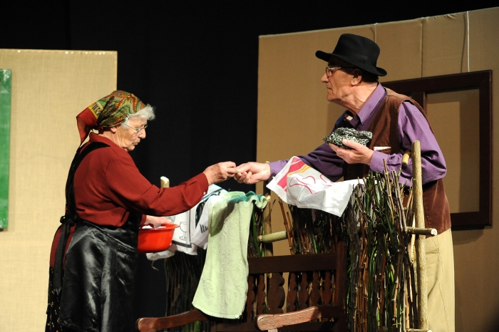 Predstava <em>Prfkači</em> autora Đure Horvata izvedena na Festivalu KAM 2014. godine