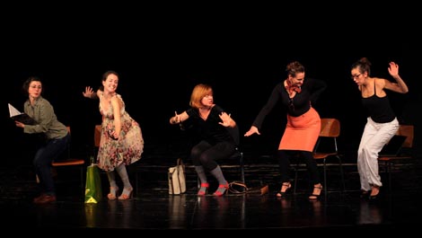 Teatar Pozdravi i ADU, TNT Cekate, Kufer, Zagreb: Samo bez emocija, autorski projekt Ivice Boban i glumaca, red. Ivica Boban, foto: Toni Renaud