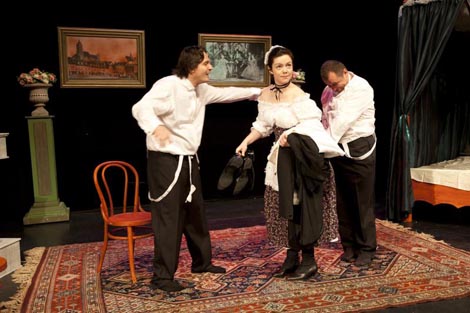 Glumačka družina Histrion, Zagreb, Ivica Krajač i Eugene Labiche, Škandal na vuglu Vlaške i Koturaške, red. Zoran Mužić