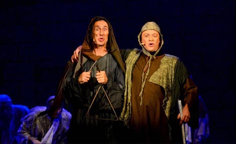 Zagrebačko gradsko kazalište Komedija: Eric Idle – John DuPrez, Monty Python s Spamalot, red. Igor Mešin, dir. Krešimir Batinić, foto: © Novković