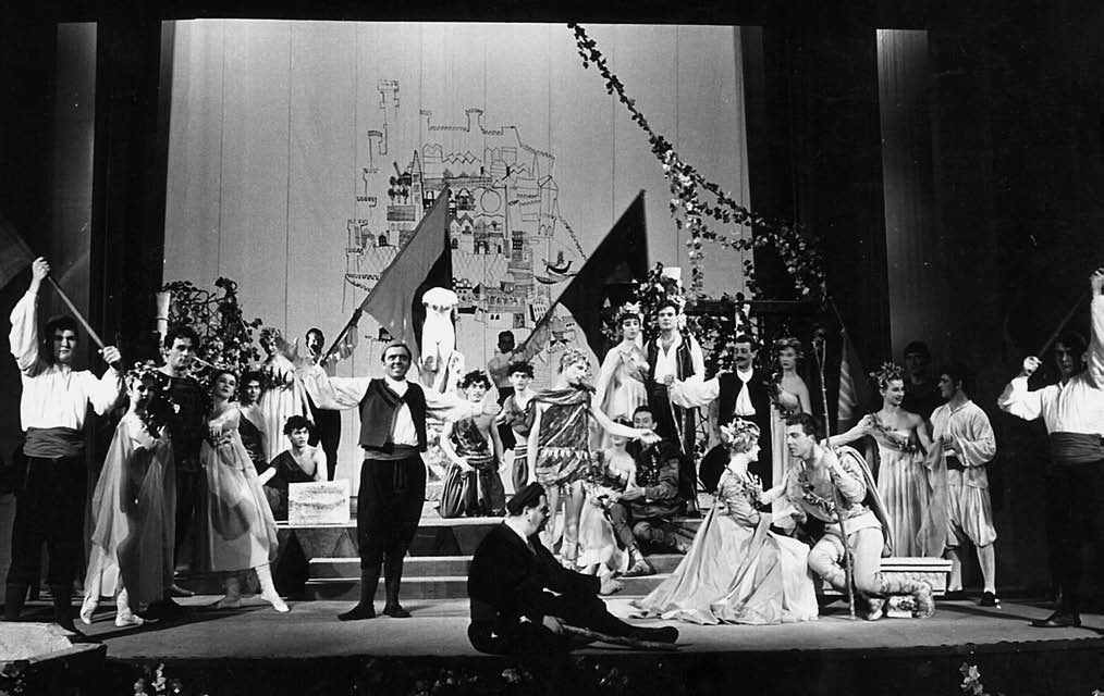 Završni čin <em>Tirene</em>, red. Branko Gavella, Gradsko dramsko kazalište Gavella, 1959.